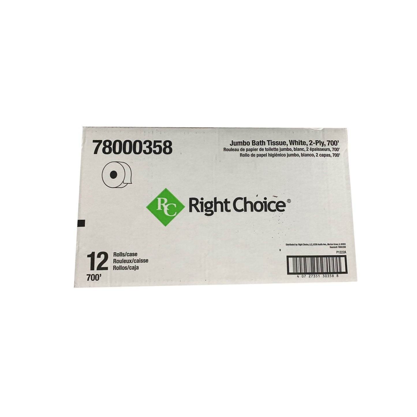 #40206 2-Ply JUMBO BOTH TISSUE RIGHT CHOICE®