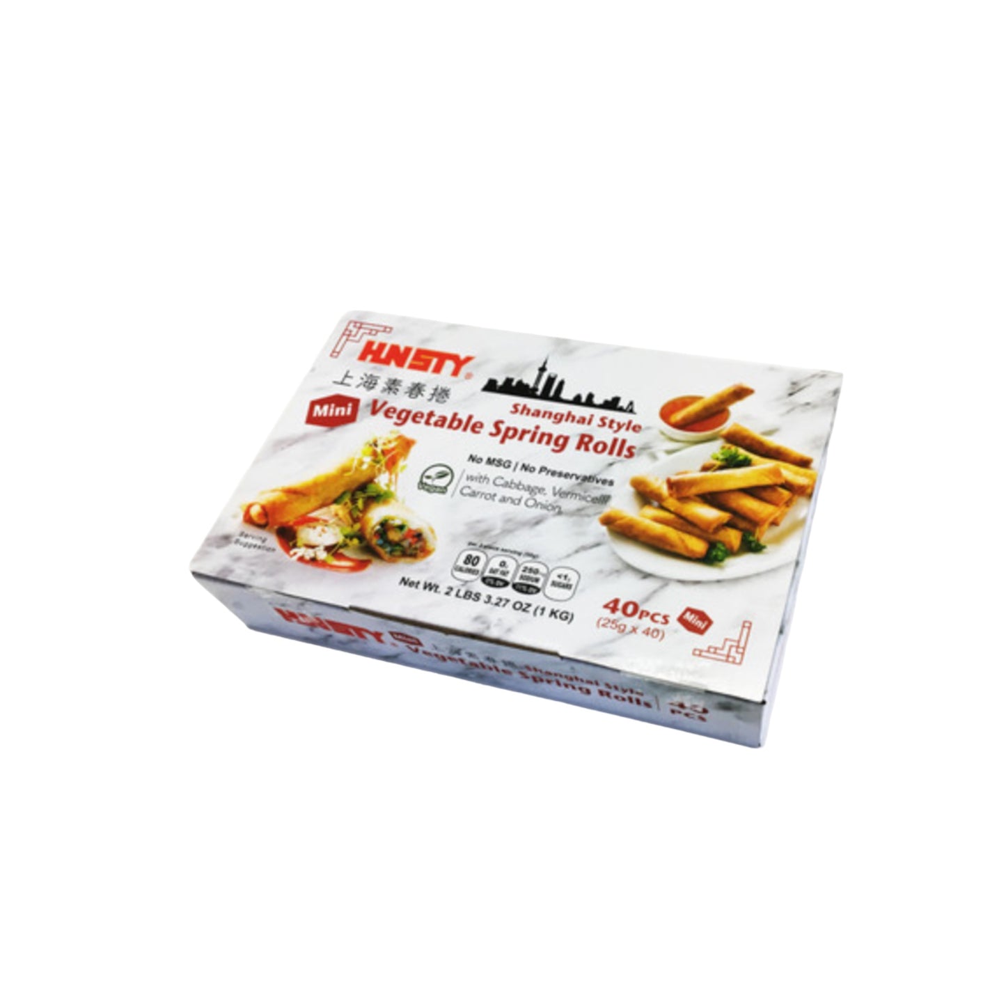 VEGETABLE SPRING ROLL 40CT-HUNSTY